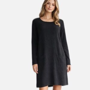 Ellen Tracy Cashmere Blend Sweater Dress M